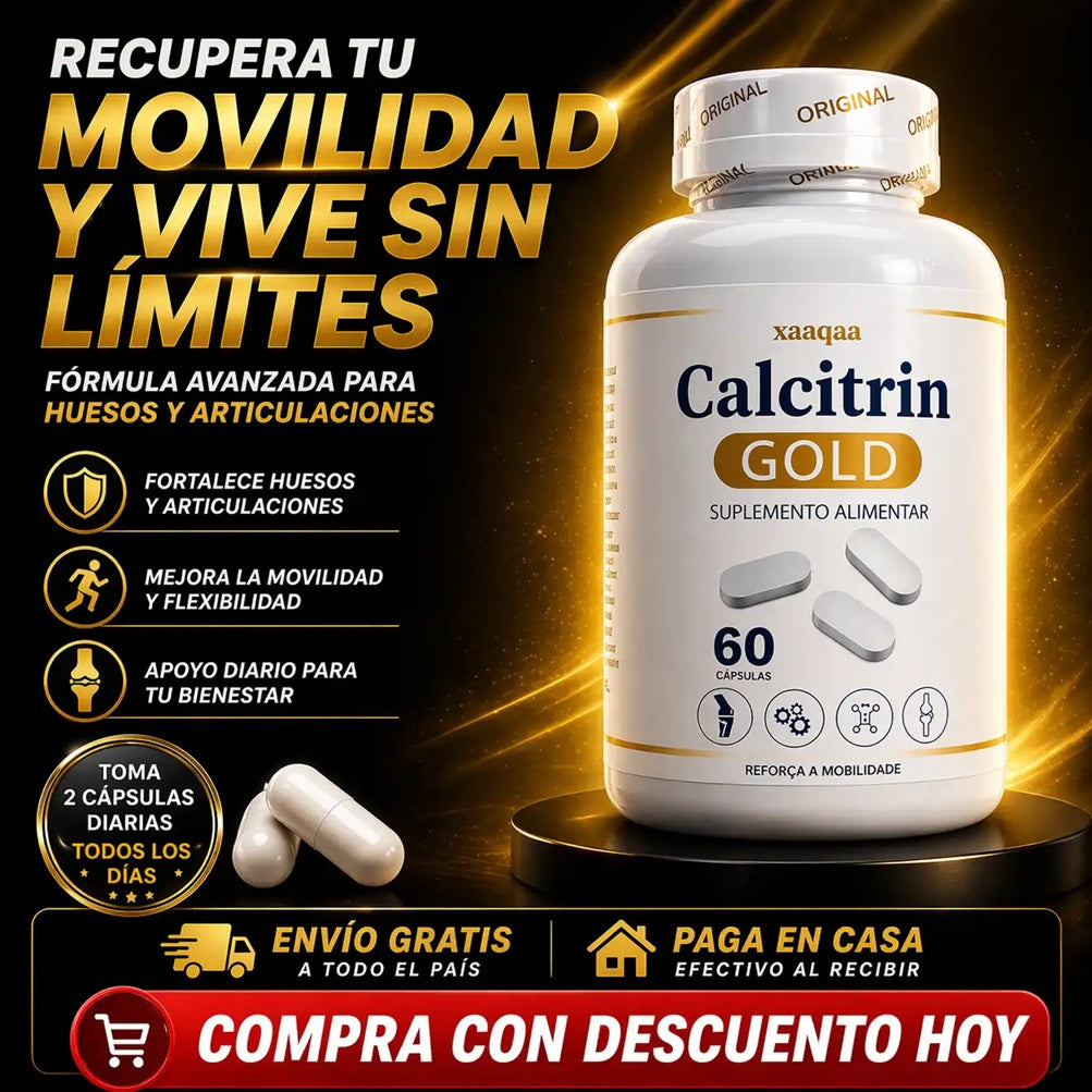 Calcitrin Gold® Huesos Fuertes, Movimiento sin dolor, todos los días