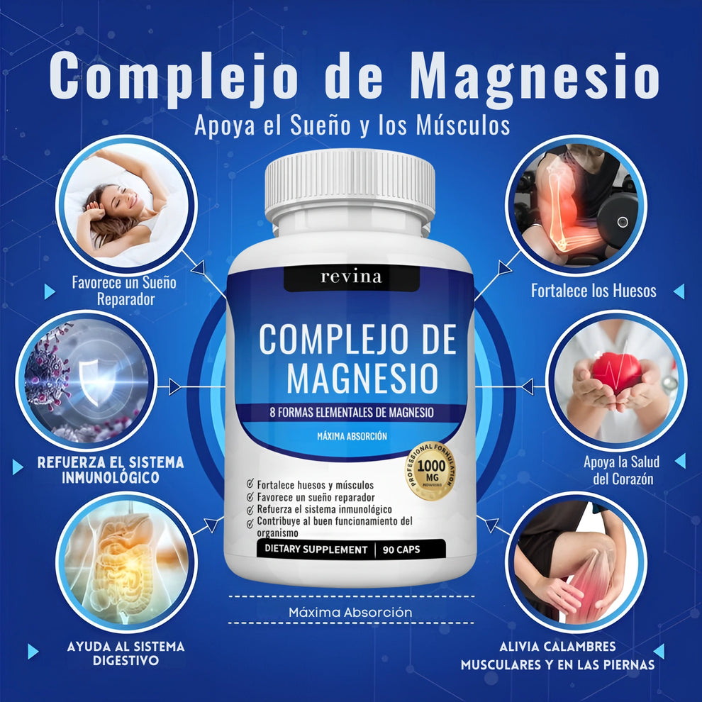 Magnesium Complex™ 💪 El poder natural 8 en 1 para tu energía, sueño y bienestar