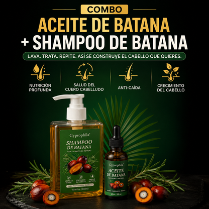 Combo Aceite Batana + Shampo de Batana: El Secreto Ancestral para Prevenir la Caída del Cabello y Estimular el Crecimiento 🌱
