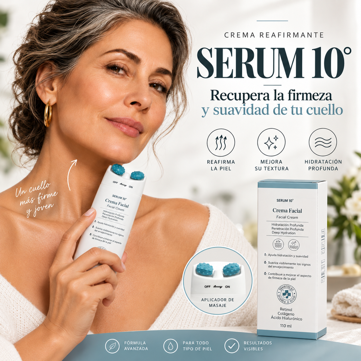 Serum 10° | Recupera la Firmeza y Suavidad de tu Cuello
