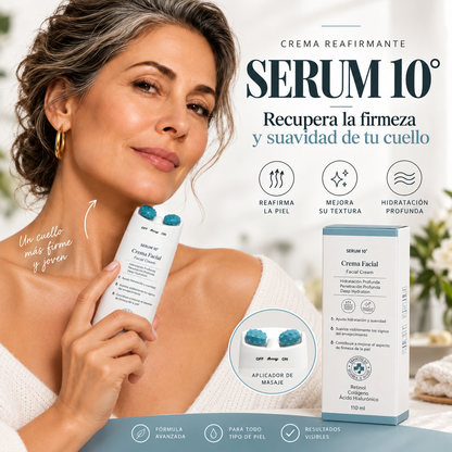 Serum 10° | Recupera la Firmeza y Suavidad de tu Cuello