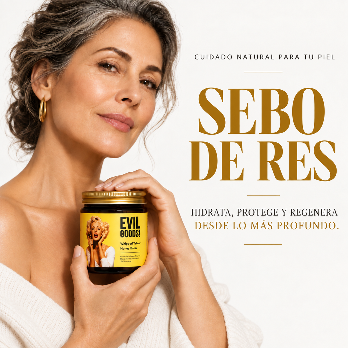 ✨ Evil Goods™ | Sebo de Res Premium para una Piel Más Suave, Hidratada y Radiante