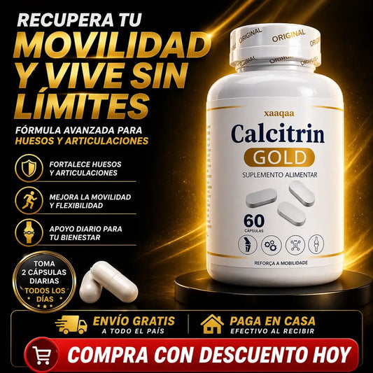 Calcitrin Gold® Huesos Fuertes, Movimiento sin dolor, todos los días