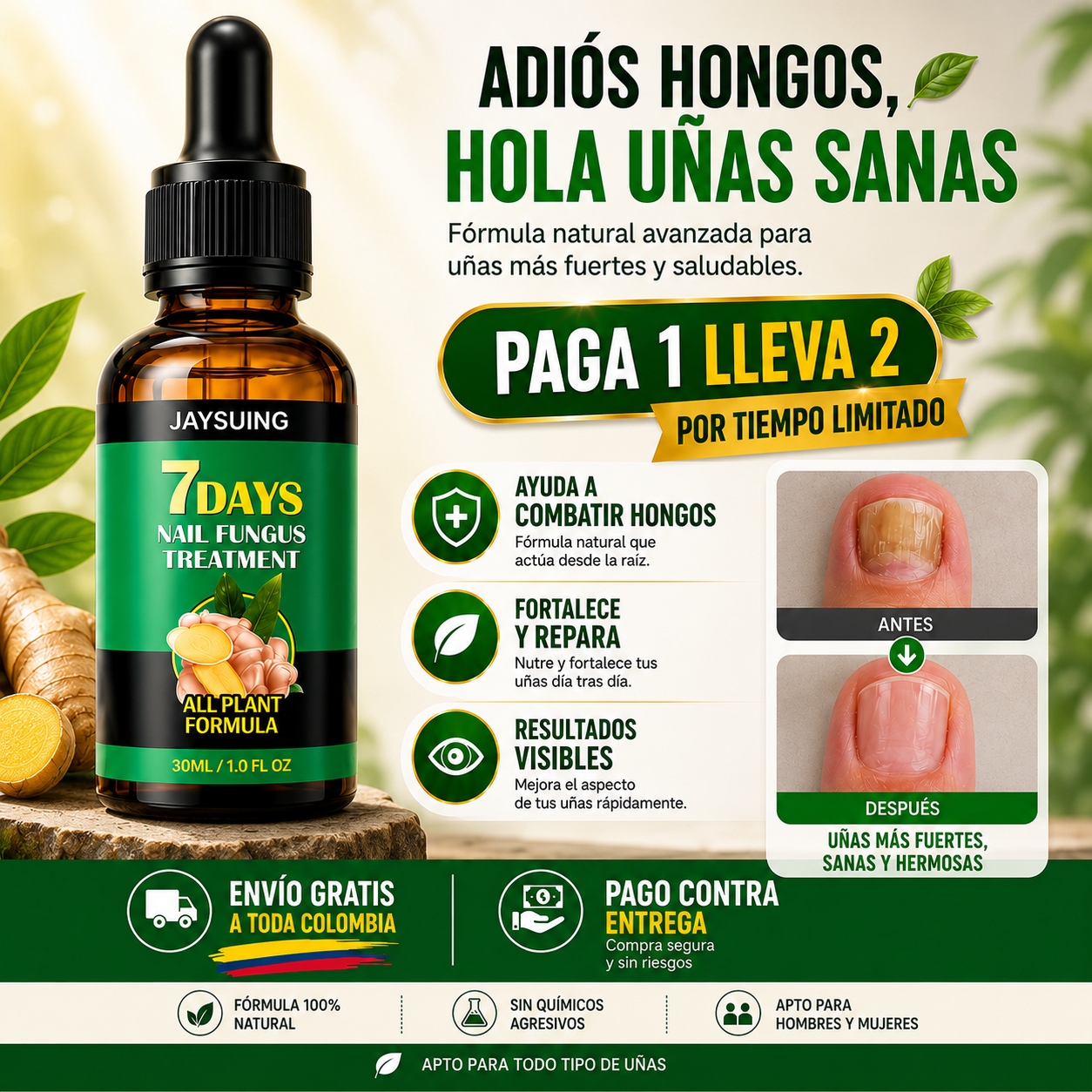 7 Days™ | Uñas más sanas, fuertes y libres de hongos ✨